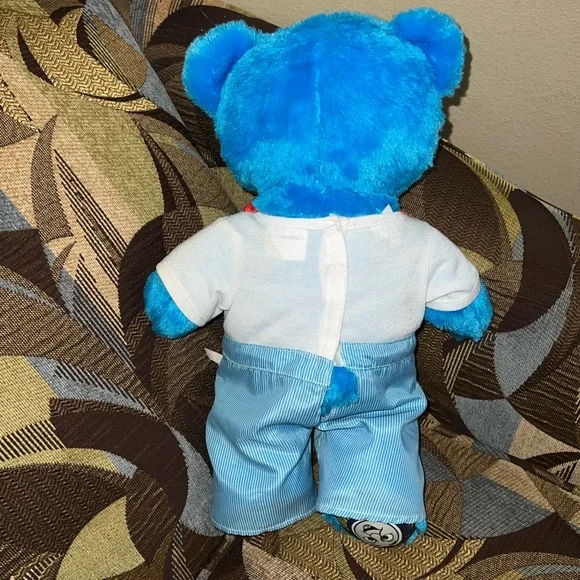 Build-A-Bear Workshop Thomas Train & Friends Blue Bear 2018 Plush & Outfit - Picture 4 of 5